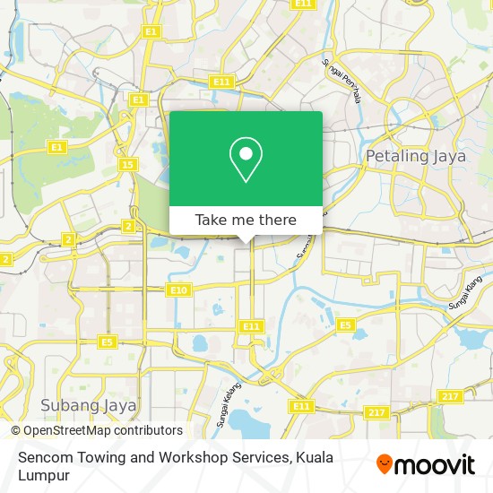 Sencom Towing and Workshop Services map