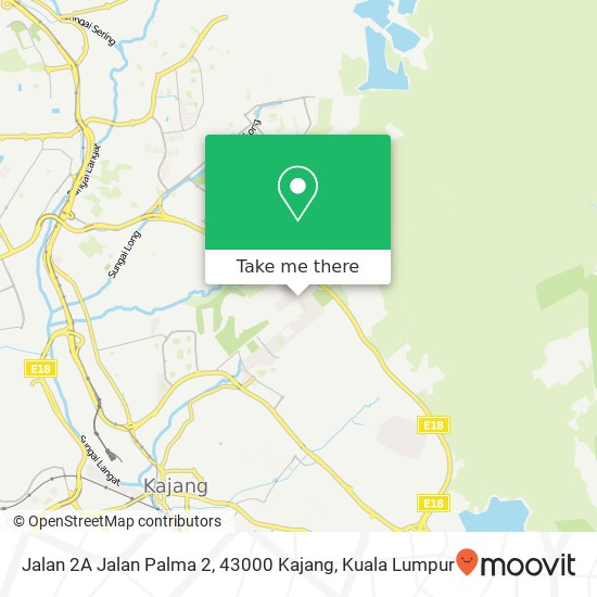 Jalan 2A Jalan Palma 2, 43000 Kajang map