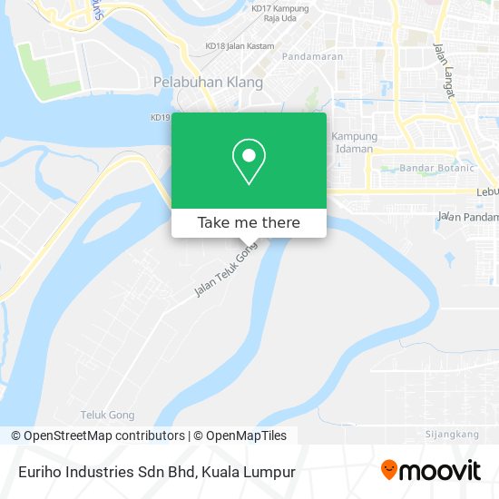Euriho Industries Sdn Bhd map