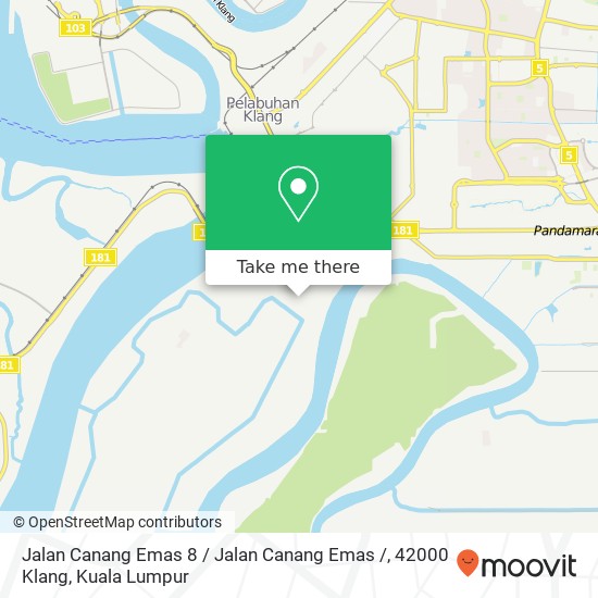Peta Jalan Canang Emas 8 / Jalan Canang Emas /, 42000 Klang
