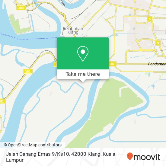 Peta Jalan Canang Emas 9 / Ks10, 42000 Klang