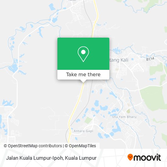 Peta Jalan Kuala Lumpur-Ipoh