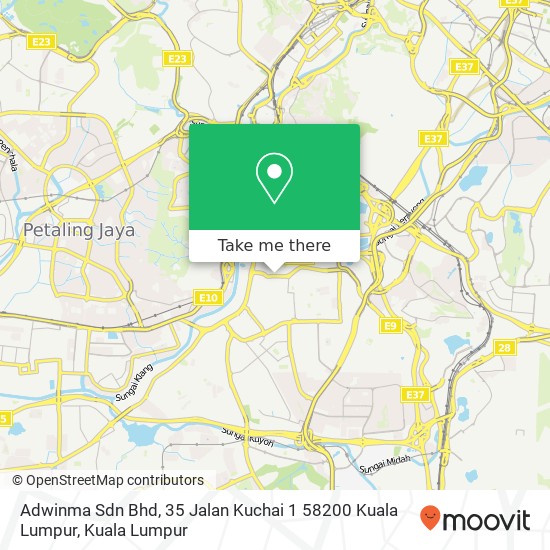 Adwinma Sdn Bhd, 35 Jalan Kuchai 1 58200 Kuala Lumpur map