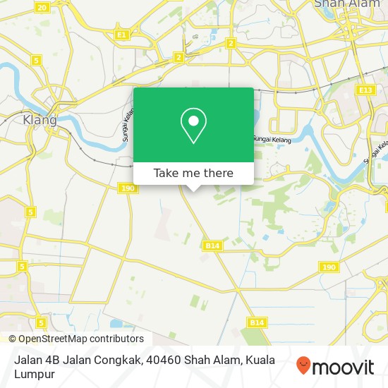 Peta Jalan 4B Jalan Congkak, 40460 Shah Alam