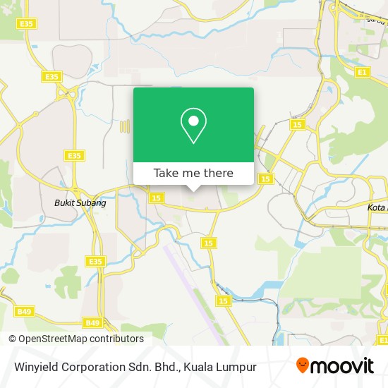 Winyield Corporation Sdn. Bhd. map