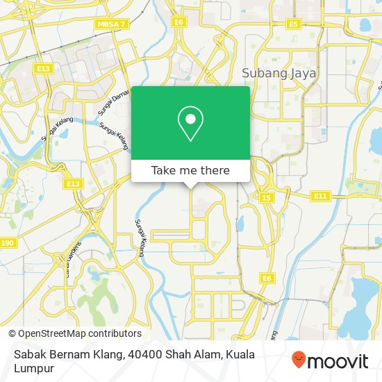 Sabak Bernam Klang, 40400 Shah Alam map