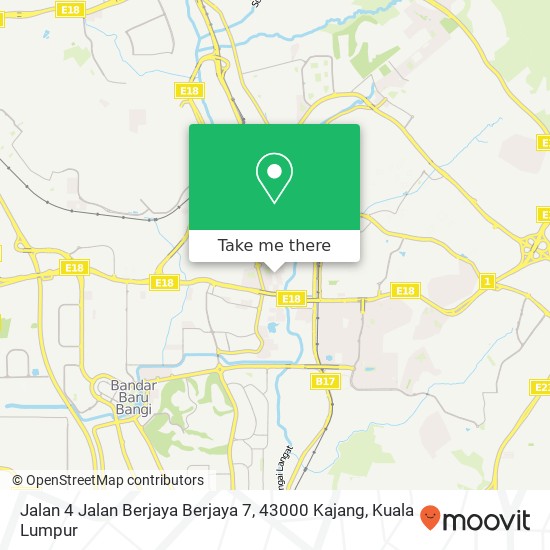 Jalan 4 Jalan Berjaya Berjaya 7, 43000 Kajang map