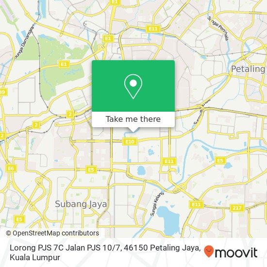 Peta Lorong PJS 7C Jalan PJS 10 / 7, 46150 Petaling Jaya