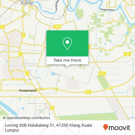 Lorong 30B Hulubalang 31, 41200 Klang map