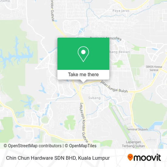 Chin Chun Hardware SDN BHD map