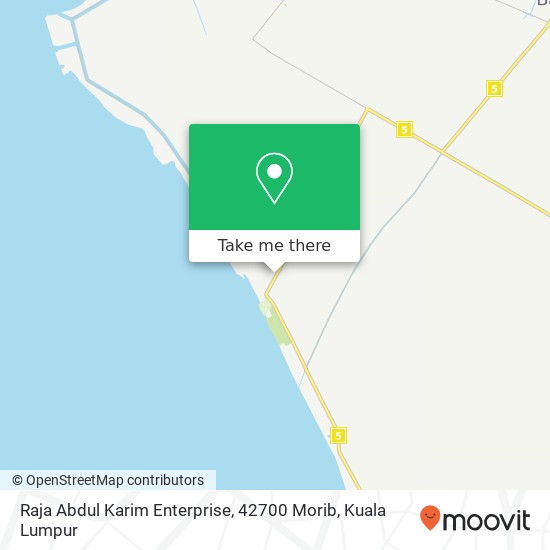 Peta Raja Abdul Karim Enterprise, 42700 Morib
