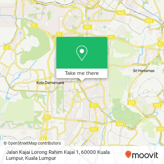 Peta Jalan Kajai Lorong Rahim Kajai 1, 60000 Kuala Lumpur