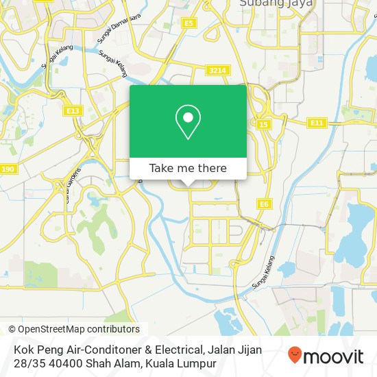Kok Peng Air-Conditoner & Electrical, Jalan Jijan 28 / 35 40400 Shah Alam map