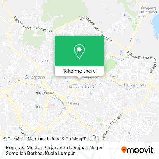 Koperasi Melayu Berjawatan Kerajaan Negeri Sembilan Berhad map