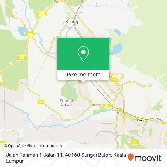 Peta Jalan Rahman 1 Jalan 11, 40160 Sungai Buloh