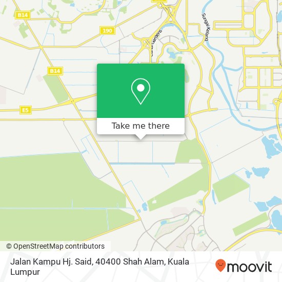 Peta Jalan Kampu Hj. Said, 40400 Shah Alam