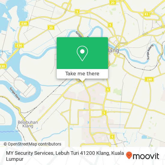 MY Security Services, Lebuh Turi 41200 Klang map