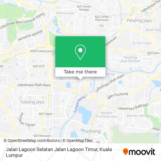 Peta Jalan Lagoon Selatan Jalan Lagoon Timur