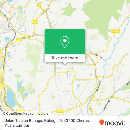 Jalan 1 Jalan Bahagia Bahagia 9, 43200 Cheras map