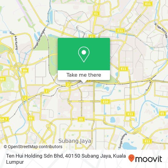 Peta Ten Hui Holding Sdn Bhd, 40150 Subang Jaya