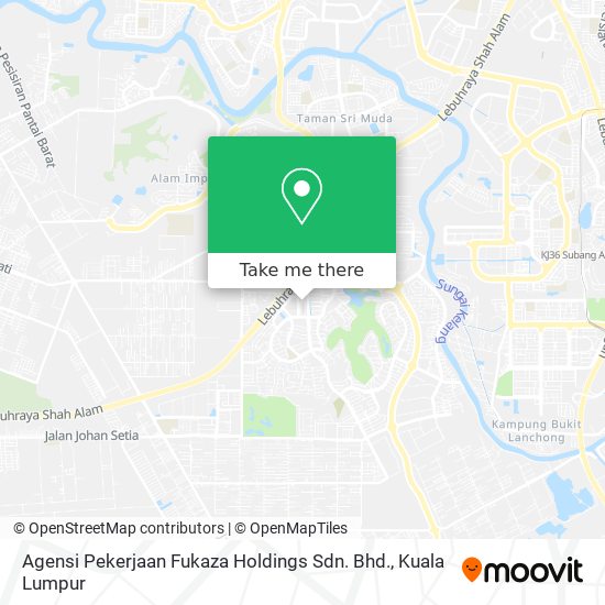 Peta Agensi Pekerjaan Fukaza Holdings Sdn. Bhd.