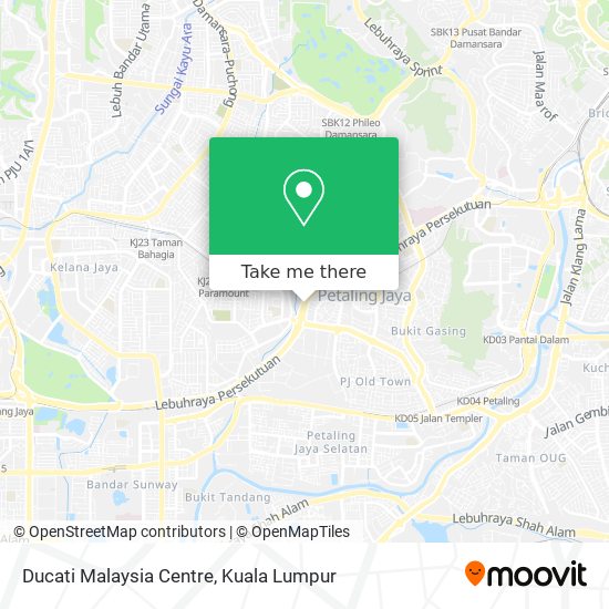 Peta Ducati Malaysia Centre