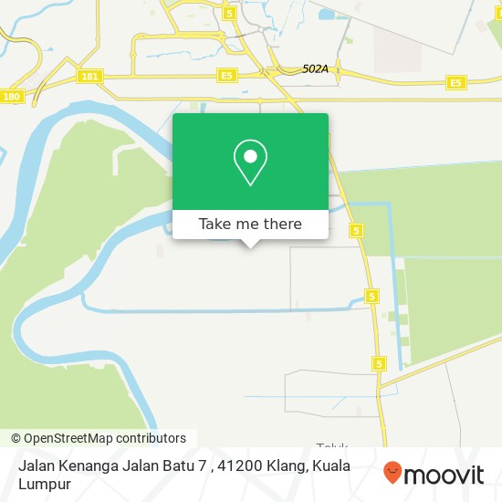 Peta Jalan Kenanga Jalan Batu 7 , 41200 Klang