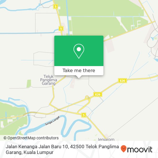 Jalan Kenanga Jalan Baru 10, 42500 Telok Panglima Garang map