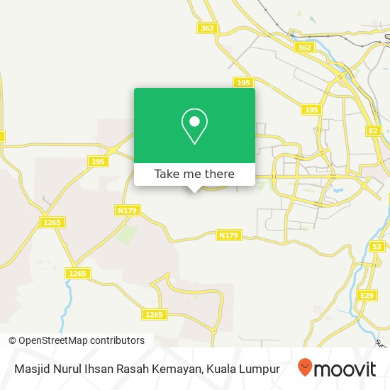 Masjid Nurul Ihsan Rasah Kemayan map