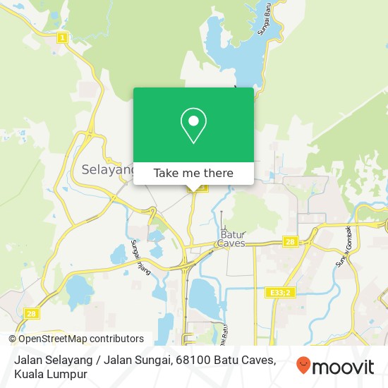 Jalan Selayang / Jalan Sungai, 68100 Batu Caves map