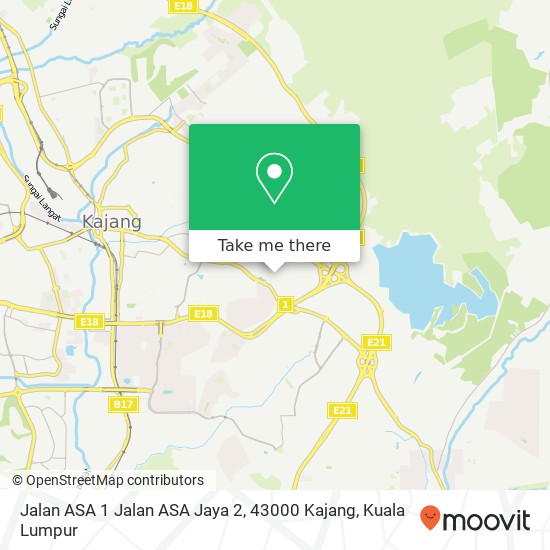 Jalan ASA 1 Jalan ASA Jaya 2, 43000 Kajang map