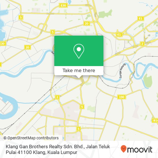 Klang Gan Brothers Realty Sdn. Bhd., Jalan Teluk Pulai 41100 Klang map
