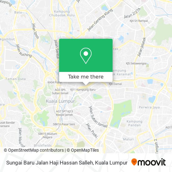 Peta Sungai Baru Jalan Haji Hassan Salleh