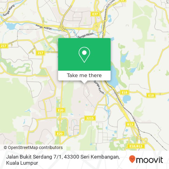 Peta Jalan Bukit Serdang 7 / 1, 43300 Seri Kembangan