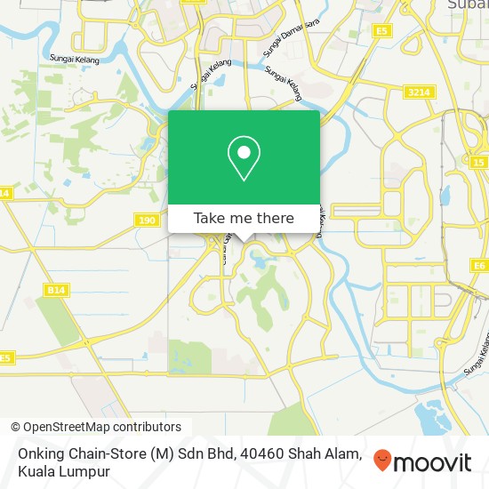 Onking Chain-Store (M) Sdn Bhd, 40460 Shah Alam map