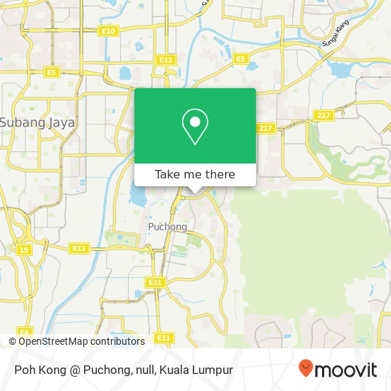 Poh Kong @ Puchong, null map