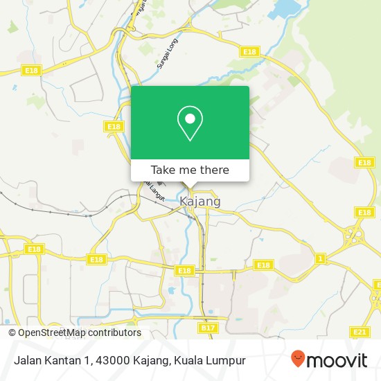 Jalan Kantan 1, 43000 Kajang map