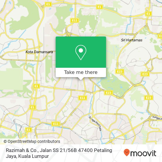 Peta Razimah & Co., Jalan SS 21 / 56B 47400 Petaling Jaya