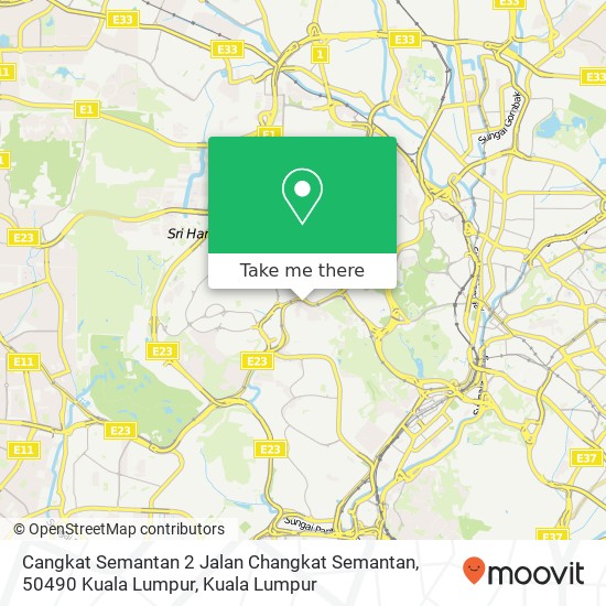 Peta Cangkat Semantan 2 Jalan Changkat Semantan, 50490 Kuala Lumpur