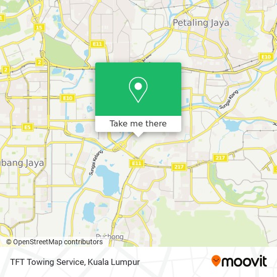 TFT Towing Service map