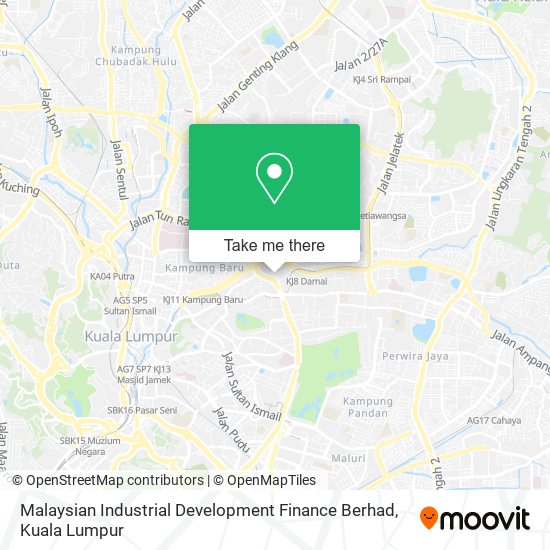 Malaysian Industrial Development Finance Berhad map