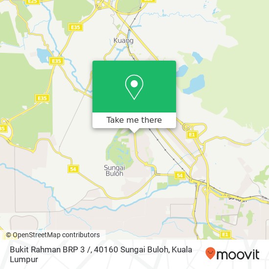 Bukit Rahman BRP 3 /, 40160 Sungai Buloh map