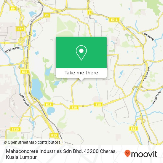 Mahaconcrete Industries Sdn Bhd, 43200 Cheras map