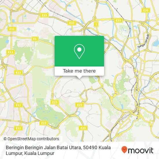 Beringin Beringin Jalan Batai Utara, 50490 Kuala Lumpur map