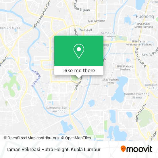 Taman Rekreasi Putra Height map