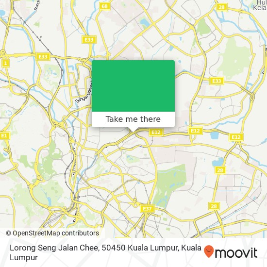 Peta Lorong Seng Jalan Chee, 50450 Kuala Lumpur