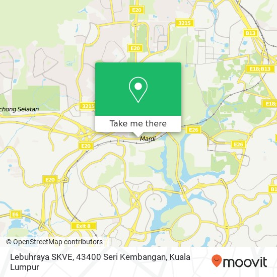 Lebuhraya SKVE, 43400 Seri Kembangan map