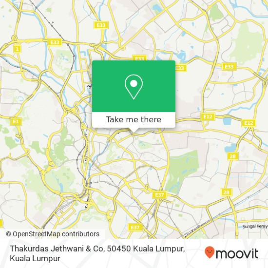 Thakurdas Jethwani & Co, 50450 Kuala Lumpur map