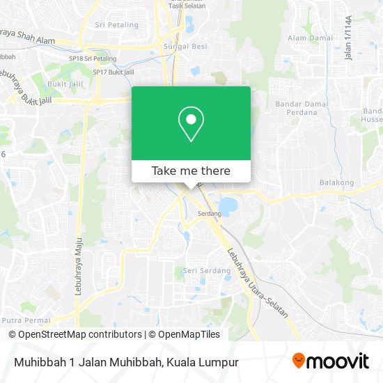 Muhibbah 1 Jalan Muhibbah map