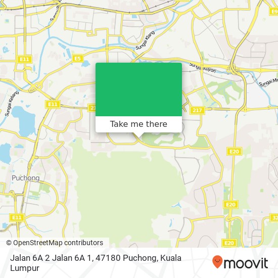 Jalan 6A 2 Jalan 6A 1, 47180 Puchong map